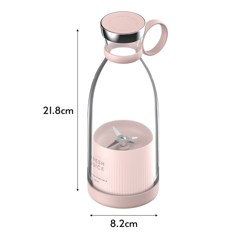 Portable Mini Fast Blender 350ml Juicer Cup with Wireless Charging