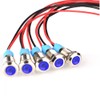 Kiligen 5pcs 8mm AC/DC 12-24V LED Waterproof Indicator Light Pilot