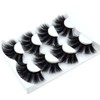 HBZGTLAD NEW 4 Pairs 3D Mink Hair False Eyelashes Criss-cross