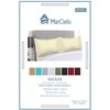 MarCielo 2-Piece Embroidered Pillow Shams, King Decorative Microfiber Pillow Shams