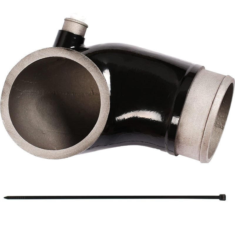 OCTAOR LLY Engine Turbo Mouthpiece, Stainless Steel Inlet Manifold Intake