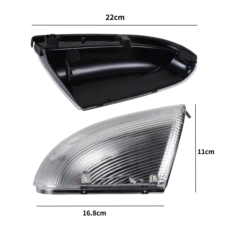 LOIYLLEN Left & Right Passenger and Driver Side Mirror Turn