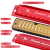 SWAN Blues Harmonica C Key for Kids Adults, 10 Hole