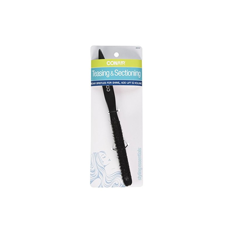 Conair Slim Teasing Hair Brush, Mixed Boar Bristle