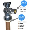 HQMPC Push Fit Angle Stop Valve 1/2" Push-fit x 3/8"