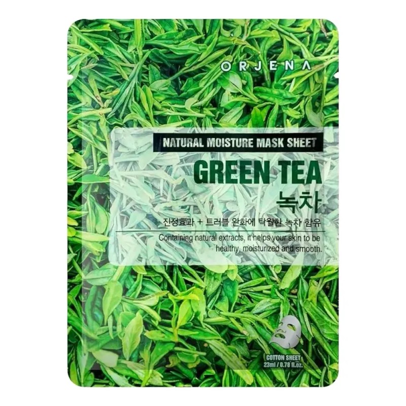 Mascarilla Facial Orjena Con Té Verde 10 Piezas