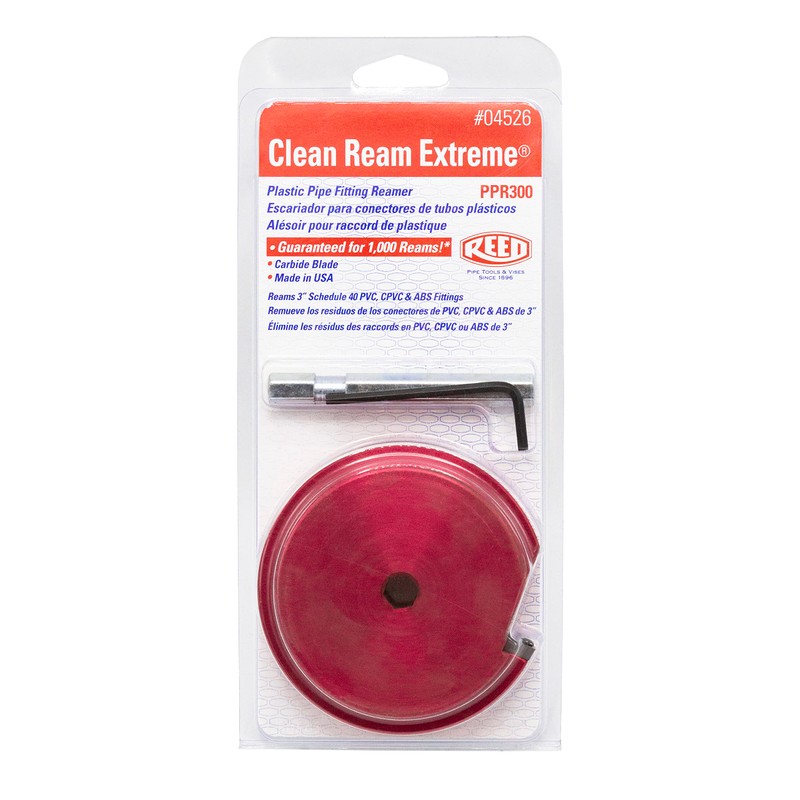 Reed PPR300 3-Inch Plastic Pipe Fitting Reamer