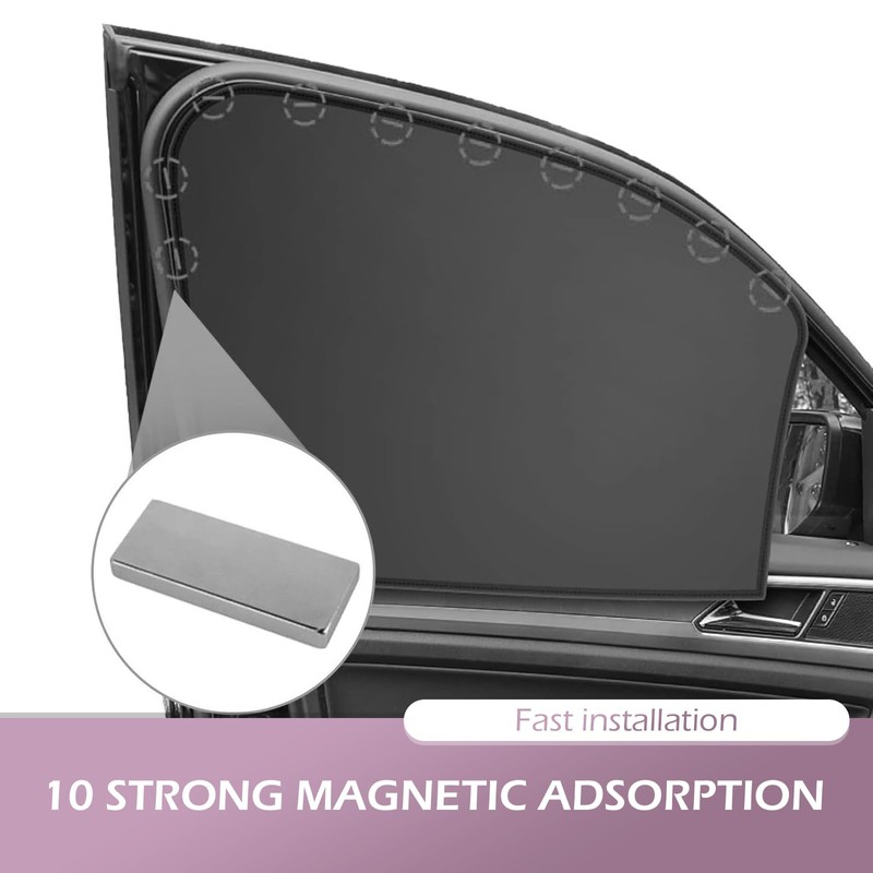 DACIRTY 4 PCS Side Window Windshield Sunshield, Full Shade Front