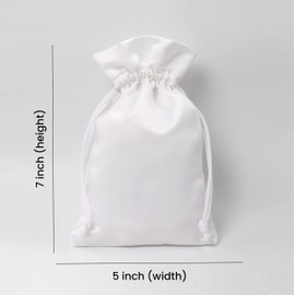 The Bash Affair Bridesmaid Gift Bags|Bride & Bride Tribe Drawstring Bags|Wedding Drawstring Gift Bag For Bridesmaids Bridal Party Supplies|Hangover Kit For Bride & Bridesmaids - Satin Bag - 5 X 7