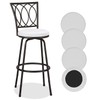 Deisy Dee 4PCS Round Bar Stool Seat Covers Stretch Round