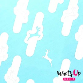 Whats Up Nails Deer Stencils for Nails, Christmas Nail Stickers, Nail Art, Nail Vinyls
