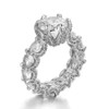 LRGKMCWTOB Cubic Zirconia Eternity Gem Ring, Wedding Charm Rings for
