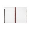 Oxford Black n' Red Ruled A-Z Wirebound Hardback A5 Notebook,