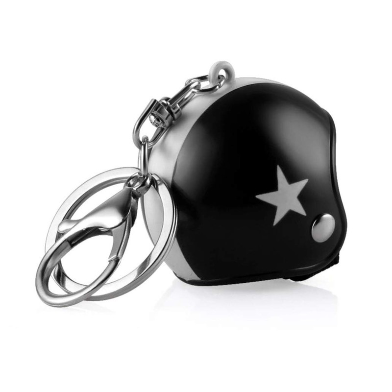 Bike Mini Helmet Keychain Key Case Key Ring Keychain Charm