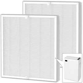 2 Packs E-300L Replacement Filter Compatible with MOOKA and MOOKA Family E-300L Air Cleaner Purifier for Large Room, 3-Stage Filtration System