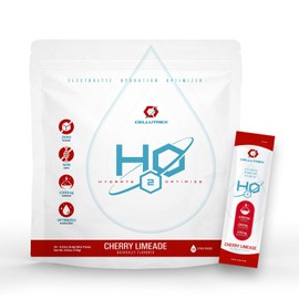 Cellutrex H2O Cherry Limeade Zero Sugar Hydration Packets, Additive-Free Electrolyte Drink Mix for Workouts, Fasting & More, Non-GMO, Easy Open Electrolytes Powder Packets No Sugar, 20 Sticks