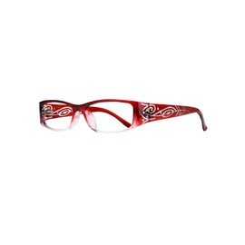 EYEBOGO Emma Stylish Reading Glasses for Women (Burgundy, 4.00)