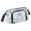 Mnsruu Cute Big Koala Pencil Case Large Capacity Pencil Pouch