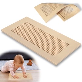 Orzbow Baby Proofing Soft Silicone Vent Cover for Home Wall/Ceiling/Floor Register,Child Proof Floor Air Vent Deflector Cover,Catches Debris Hair & Prevents Creepy Crawlies,Easy Install, Khaki