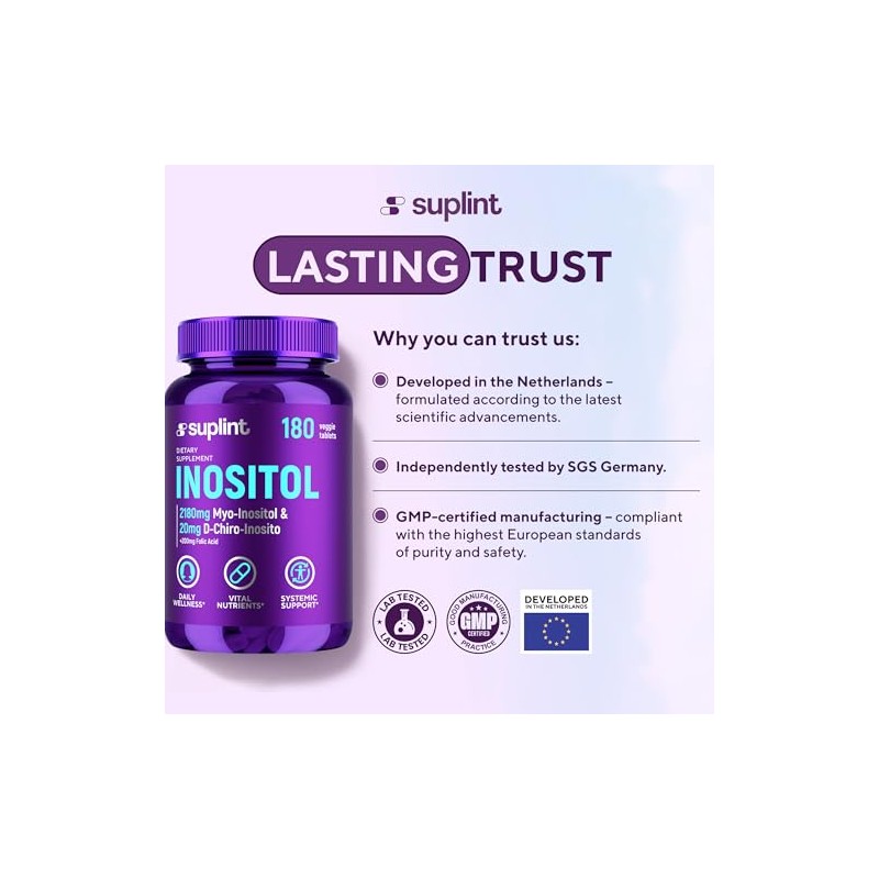 Myo-Inositol & D-Chiro Inositol Complex 2200 mg – 180 Vegan