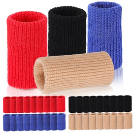 CIYODO Finger Sleeves 40pcs Elastic Finger Support Brace Compression Sleeve for