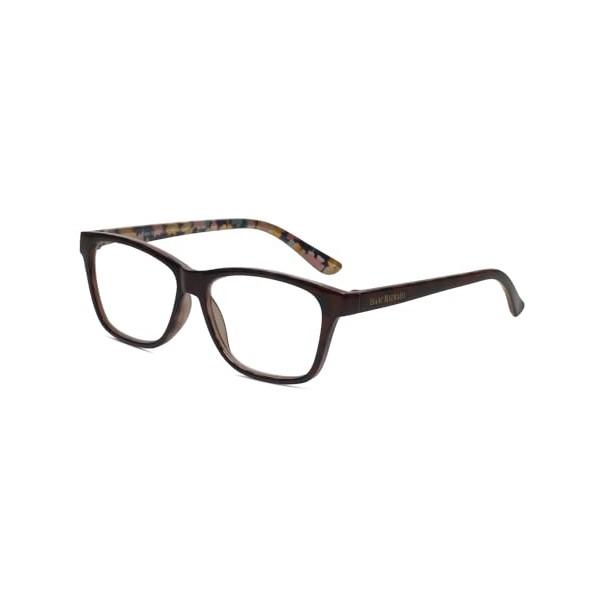 Calabria IM 31267 Reading Glasses +1.00 Brown Tortoise Crystal Floral