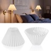 Teenyyou Small Pleated Lamp Shades Set of 2, 3.1" Top