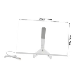 Gatuida LED Light Up Drawing Board with Stand Erasable Memo Pad for Glow Writing Board for Home School Includes Pens