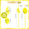 20 PCS Lemon Straws, Disposable Cocktail Straws Lemonade Stand Supplies