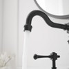 BWE Black Widespread Faucet for Bathroom Sink 3 Hole 8