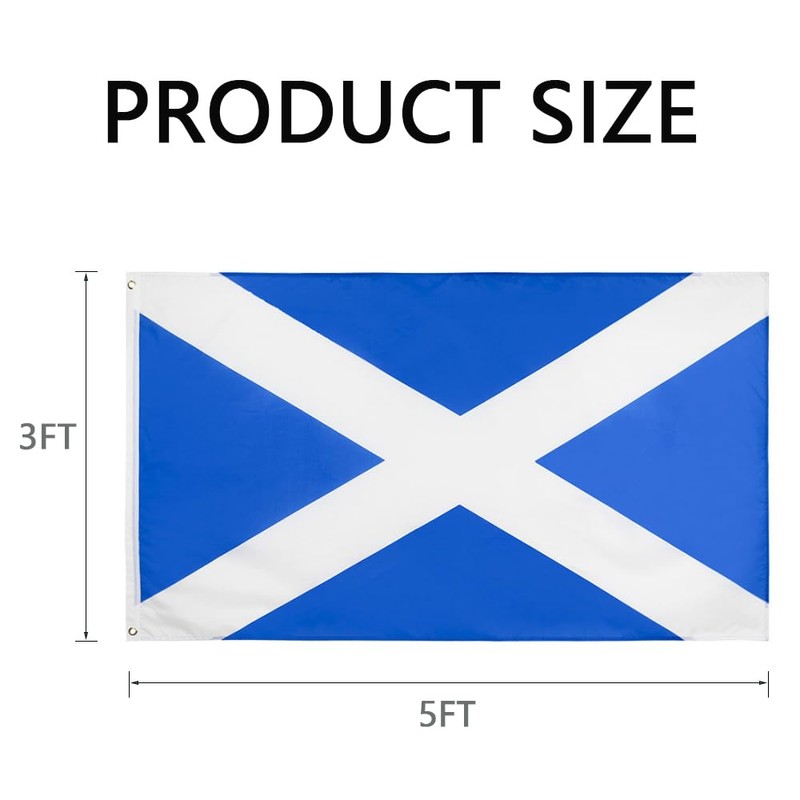 GSYLPFT Scottish Flags for Outside 3x5 Scotland Flag Outdoor Vivid