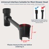 Hibbent All Metal Shower Head Holder - Solid Brass Adjustable