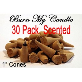 Burn My Candle Clove Incense Cones Incense Sticks Heavily Scented Handmade ~ Bulk Wholesale ~ 30 Pack ~, Brown, 1In Incense Cones