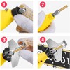 AOKLIT 30 pcs Diamond Chainsaw Sharpener 1/8" Shank,Titanium Plated Burr