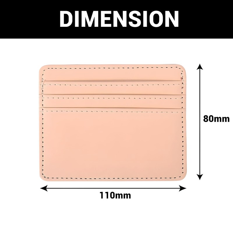 FATASH PU Leather Credit Card Holder Wallet, RFID Blocking Ultra