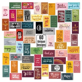 Benaewa 60 Pcs Positive Affirmation Cards, Unique Inspirational Card for Kids,employees, Motivational Quotes Postcard
