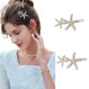 Starfish Hair Clip Bride Hair Barrettes Wedding Head Pieces Ponytail