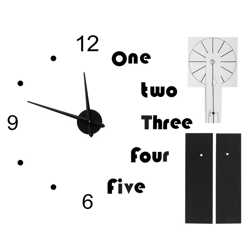 Acrylic Wall Clock DIY Mirror Stickers Modern Wall Art Decal
