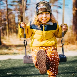 SELEWARE Hammock Straps, 12ft Tree Swing Rope for Hammock Chair Hanging Kit, Extension Rope with Carabiner for Indoor Outdoor Playground Tree Swings Camping Hammock Accessories (Beige1,2 Pack)