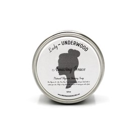 Lady Underwood Shaving Soap Set with Brush - Fast Lathering Natural Glycerin Shaving Cream Alternative for a Smooth Feel & Sweet Scent - For All Skin Types - Made with Aloe Vera - 6 oz (Amazing Grace Set)