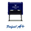 Perfect A+ Teacher Self Inking Rubber Stamp (Blue Ink) -