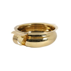 ETHEREEAL Craft Decorative Embossed Brass Urli For Floating Candles and Flowers Designer Bowl