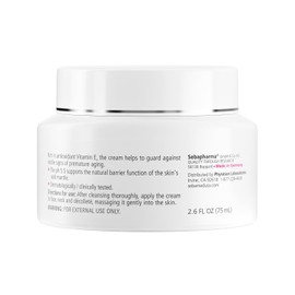 SEBAMED Moisturizing Face Cream for Sensitive Skin Antioxidant pH 5.5 Vitamin E Hypoallergenic 2.6 Fluid Ounces (75mL) Ultra Hydrating Dermatologist Recommended Moisturizer (Pack of 2)