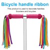 OUDQFCJ 1 Pair Children's Bicycle Streamers Handlebar Colourful Bands Streamers
