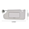 Nakuuly Left Driver Side Sun Visor Gray with Light, Without