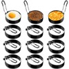 Yaomiao 12 Pcs Egg Rings for Frying Eggs Nonstick Pancake