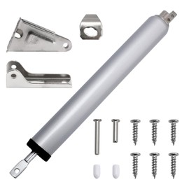 Heavy-Duty Pneumatic Storm Door Closer, Screen Door Closer, Pneumatic Door Bracket, Window Closer Safety Closure with Hold Open for Storm, Adjustable