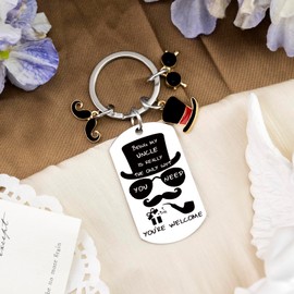 Best Uncle Gifts Funny Uncle Gifts from Niece Nephew Keychain Uncles Birthday Gift from Niece Nephew to My Uncles Gift for Men Birthday Christmas Fathers Day Present for Uncle Key Chain