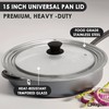 GDDGCUO 13-14-15 in Universal Pan Lid, Extra Large Stainless Steel