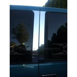Made in USA - Trims Express 1989-1998 Chevy/GMC C/K CK Crew Cab Pickup Chrome Pillar Post Trim Stainless